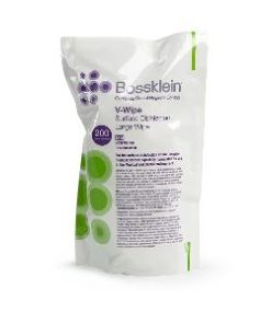 BOSSKLEIN V-WIPE SURFACE DISINFECTANT LARGE WIPES