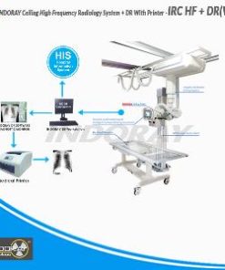INDORAY CEILING HIGH FREQUENCY RADIOLOGY SYSTEM + DR WITH PRINTER