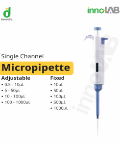 INNOLAB SINGLE CHANNEL MICROPIPETTE ADJUSTABLE/MIKROPIPET ADJUSTABLE/ADJUSTABLE MICROPIPETTE VOLUME 0.5-10UL (IL A05000)