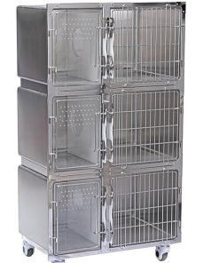 Kandang Kucing Pembawa Hewan Peliharaan Stainless Steel