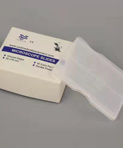 2 buah surat geser kaca mikroskop penyimpanan geser