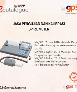 Jasa Pengujian dan/atau Kalibrasi Spirometer / Peak Flow Meter GPS-KAL-092
