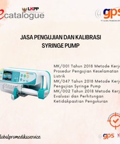 Kalibrasi Syringe Pump GPS-KAL-103 Bersertifikat KAN