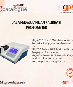 Jasa Pengujian dan/atau Kalibrasi Spectro Photometer / Photometer GPS-KAL-141