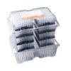 Corning® DeckWorks 1000 µL Pipet Tips (max working volume 1250 µL); Graduated; Reload Starter Kit; Natural; Nonsterile; Polypropylene; 96 Tips/Deck; 8 Reloads/Pack; 1 Pack/Case; 768 Tips/Pack; 768 Tips/Case and 8 Empty Racks/Case 1 |
