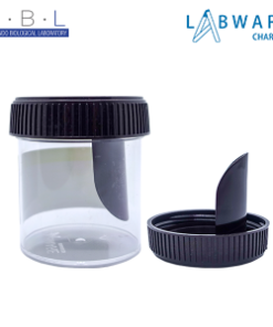 LABWARE CHARUZU + Logo STERILE STOOL CONTAINER 60ML PS