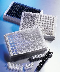 Corning® 96-well Black Polystyrene High Bind Low Volume Stripwell™ Microplate; 25 per Bag; without Lid; Nonsterile