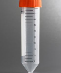 Corning® 50 mL PP Centrifuge Tubes; Conical Bottom with Plug Seal Cap; Rack Packed; Sterile; 25/Rack; 500/Case
