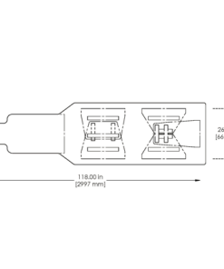 GE Interventional Table Slicker for Omega III and IV Tables - 118 in