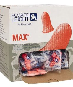 GE Honeywell MAX® Disposable Earplugs - Orange; NRR 33 dB; 200 pr/box