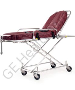 GE MR COMPATIBLE TROLLEY_FERNO;H=FROM 35 TO 80 L=186 W=56CM;1UNIT;LIGHT TUBULAR ALUMINIUM FRAME;SIDE BARRIERS;4 BREAKS;7.5CM MATTRESS.