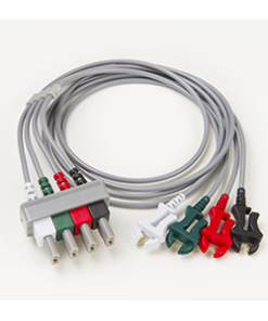 GE Ivy Set of Four Shielded Lead Wires; 24 Inches Long; AHA Colors: White; Green; Red; Black