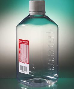 Corning® Gosselin™ Water Sampling Octagonal PET Bottle; 1 L; Graduated; 120 mg/L Sodium Thiosulfate; 31 mm Tamper-evident Cap; Sterile; 1/Bag; 45/Case