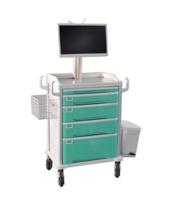 Mobile Nursing Workstation Cart MWT-4B | Keranjang Medis