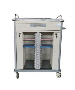 Medical File Cart CB-06: Keranjang Rekam Medis Aman & Mobile