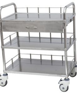 Stainless Steel Three-tier Treatment Car B18