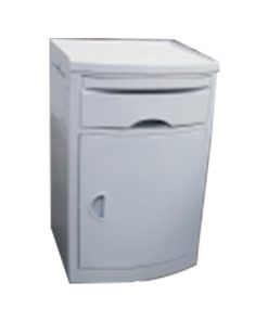 Meja Samping Tempat Tidur Rumah Sakit White - Stainless Steel