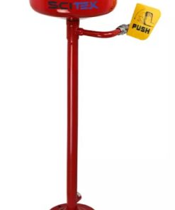 Floor-mounted Emergency Eye Wash_Glossy Epoxy Coated Surface