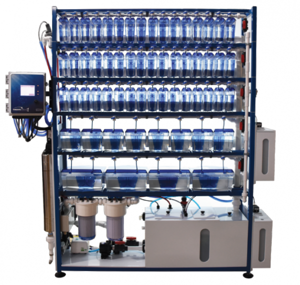 5 SHELF SINGLE-SIDED ZEBRA FISH SYSTEM 1 5 Shelf Single-Sided Zebra Fish System