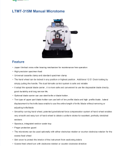 LTMF-315M Manual Microtome 5 |