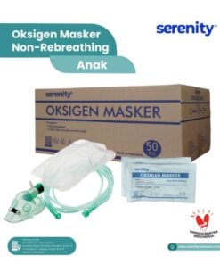 SERENITY Oxygen Masker Non Rebreathing Anak ( box 50 )