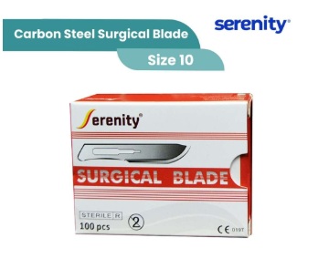 Carbon Steel Surgical Blade ( box 100 ) Size 10