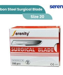 SERENITY Carbon Steel Surgical Blade ( box 100 ) Size 20