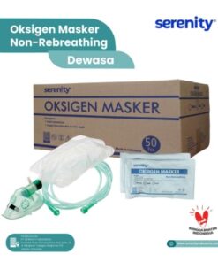SERENITY Oxygen Masker Non Rebreathing Dewasa ( box 50 )