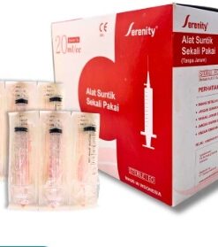 SERENITY Alat Suntik Sekali Pakai 20 ml E.Tip ( Isi 50 Pcs )