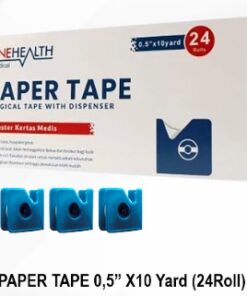 OneHealth PAPER TAPE 0.5” X10 Yard (24Roll)