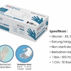 OneHealth SARUNG TANGAN / LATEX GLOVES POWDER FREE