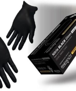 OneHealth SARUNG TANGAN / NITRILE BLACK POWDER (free examination gloves) 4 |