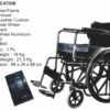 OneHealth KURSI RODA / COMMODE WHEELCHAIR OH 2 IN 1 RANCING 1 |