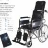 OneHealth KURSI RODA / COMMODE WHEELCHAIR OH-3IN STANDAR 2 |