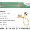 3-Way Latex Foley Catheter ONEHEALTH - 6FR-24FR Steril 1 |