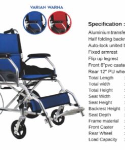 OneHealth TRAVELING WHEEL CHAIR (KURSI RODA TRAVELING) DY 813 ( ALUMINIUM)