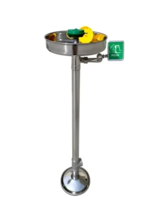fitur Single Nozzle Wash Face and Eyes Vertical Eye Wash Station