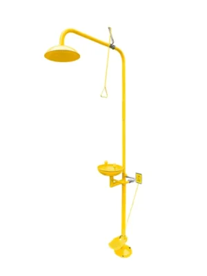 kalibrasi ABS spray molded foot pedal single inlet composite eye washer