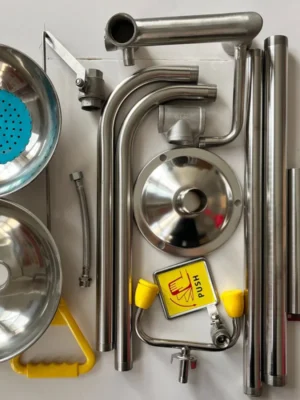 kalibrasi Single inlet composite eye washer