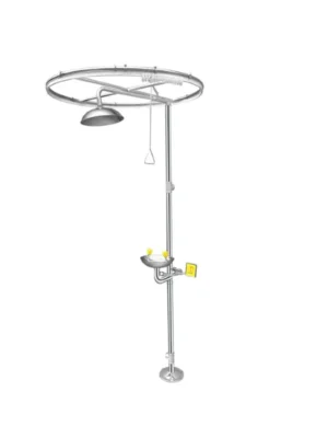 aplikasi Composite ABS spray eye washer with pull-up curtain