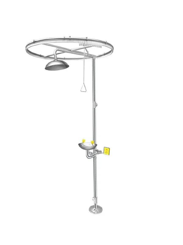 aplikasi Composite ABS spray eye washer with pull-up curtain