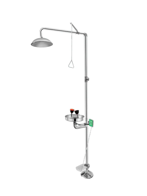 kalibrasi High end single inlet large nozzle foot operated eye washer
