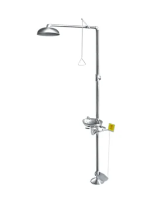 aplikasi Combined emergency eyewash (with foot)