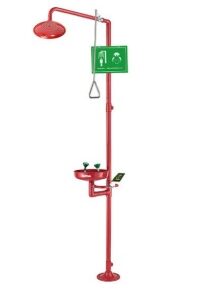 Eye Wash Safety Shower EEWS-311R | Kombinasi Standar ANSI