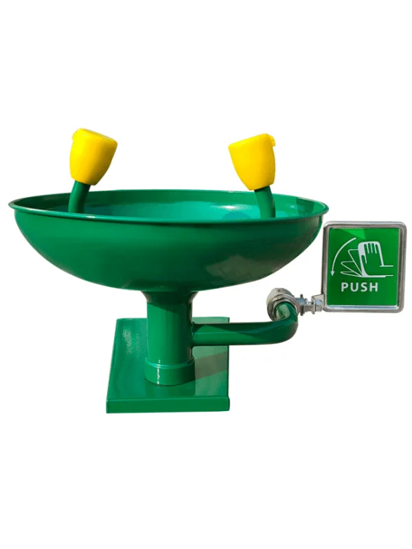fitur Green ABS Wall Mounted Eye Wash