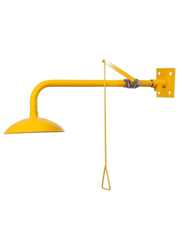 kalibrasi Yellow ABS Laboratory Wall Mounted Shower