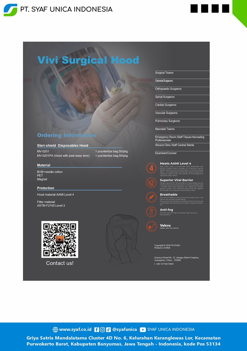 vivi surgical hood |